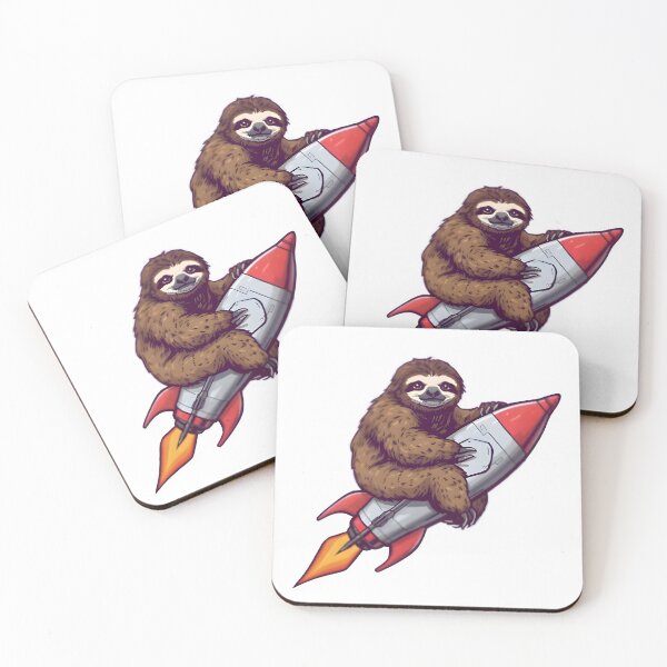 Item preview, Sloth Riding Space Rocket  designed and sold by BabiesNanimals.