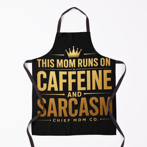 Item preview, This Mom Runs On Caffeine And Sarcasm Funny Mom Gift designed and sold by ChiefMomCo.
