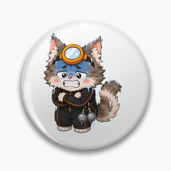 Item preview, KOREA HAENAM - Cute Chibi Maine Coon Cat Freezing Cold Winter Sticker designed and sold by KOREA-HAENAM.