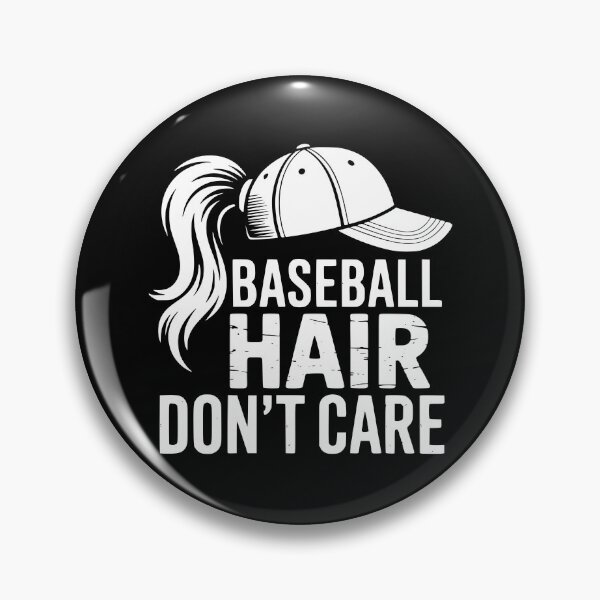 Item preview, Baseball Hair Don’t Care designed and sold by theartfulaspie.
