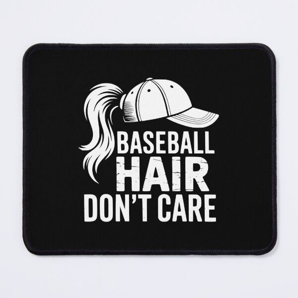 Item preview, Baseball Hair Don’t Care designed and sold by theartfulaspie.