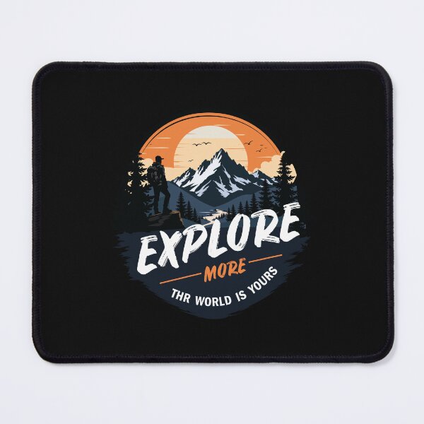 Item preview, Explore More Adventure Mountain Vintage T-Shirt Design designed and sold by projetoo.
