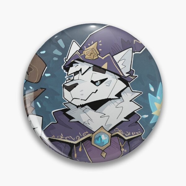 Artikelvorschau, Attraktiver anthropomorpher Wolfsmagier Fantasy-Furry-Kunst entworfen und verkauft von KaMow.