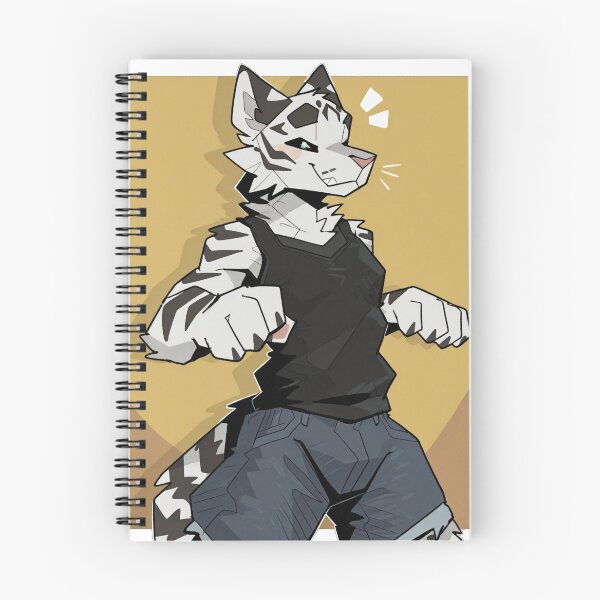Item preview, Playful White Tiger Casual Furry Art designed and sold by KaMow.