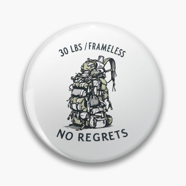 Item preview, 30 Lbs Frameless No Regrets Hiker Tee designed and sold by NorthingShop.