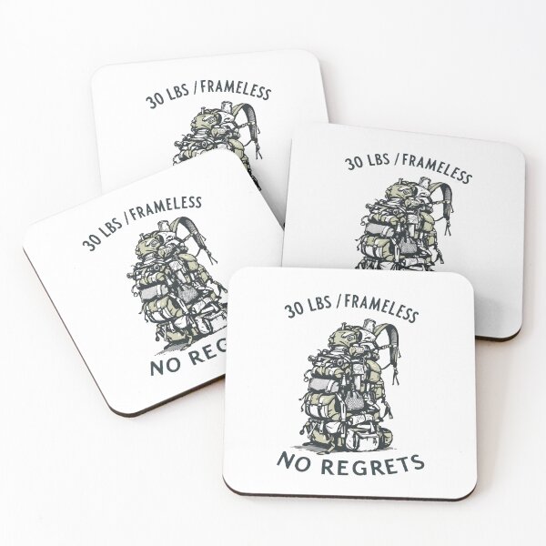 Item preview, 30 Lbs Frameless No Regrets Hiker Tee designed and sold by NorthingShop.