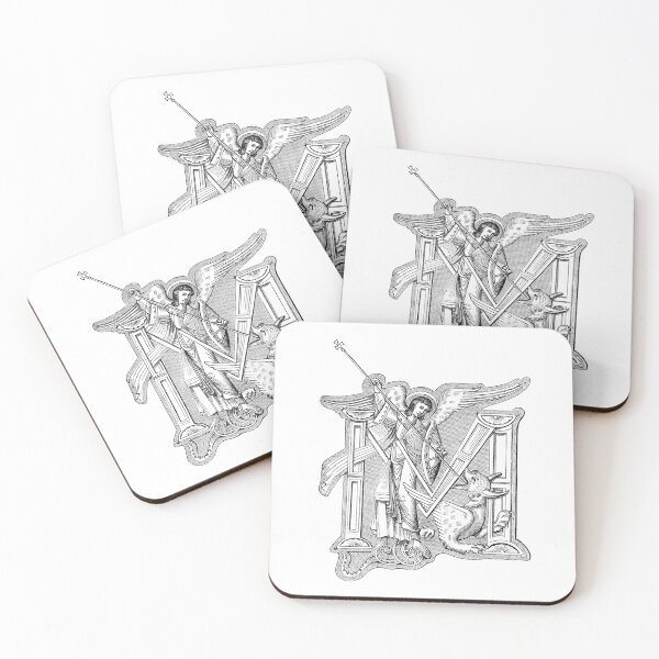 Item preview, Saint Michael and the Dragon, Initial M designed and sold by Hedrin.