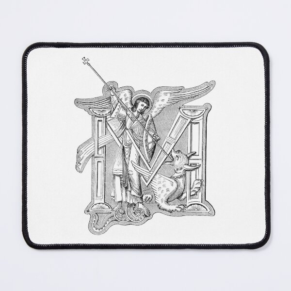 Item preview, Saint Michael and the Dragon, Initial M designed and sold by Hedrin.