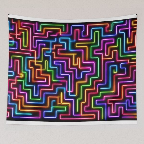 Item preview, neon Maze designed and sold by DesignerDrop.