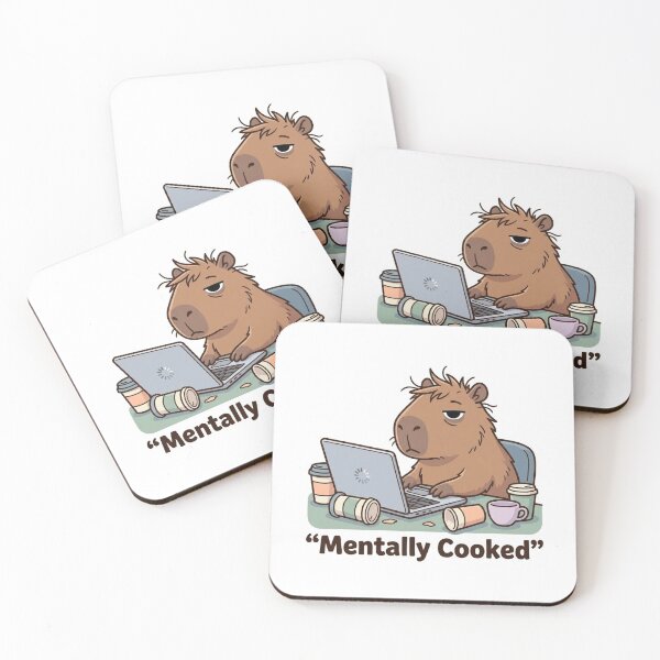 Item preview, Mentally Cooked Capybara Genz designed and sold by Softbear Atelier.