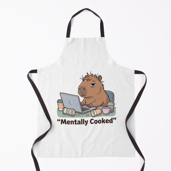 Item preview, Mentally Cooked Capybara Genz designed and sold by Softbear Atelier.