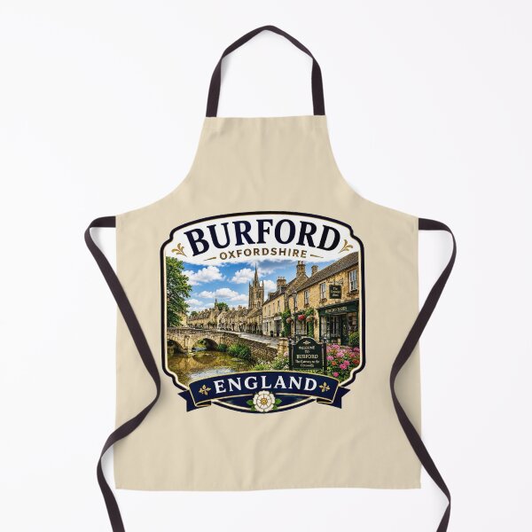 Item preview, Burford, Oxfordshire, England - Cotswolds Riverside Village designed and sold by Myra365Art.