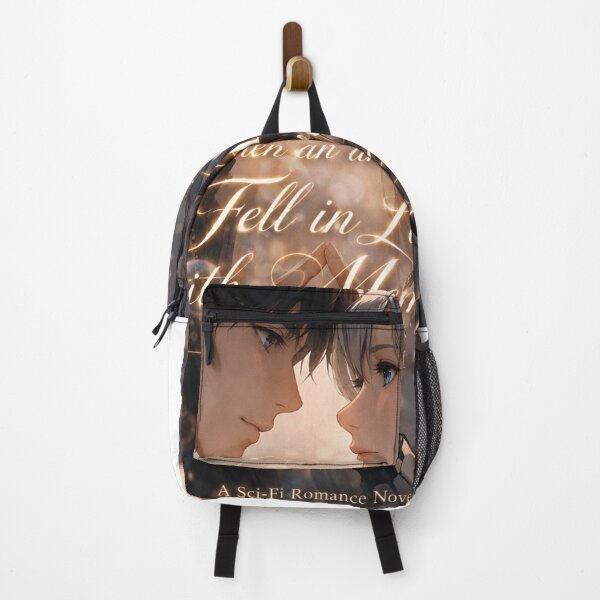 Item preview, When an AI Fell in Love with Memory – Emotional Sci-Fi Romance Poster designed and sold by RinaWorksJP.