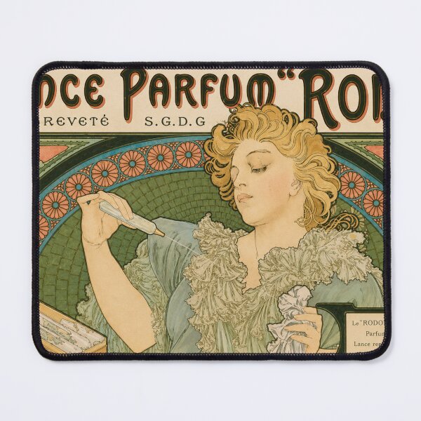 Item preview, Lance Parfum Rodo by Alphonse Mucha - Art Nouveau Vintage Perfume Poster for Retro Art Lovers designed and sold by RickE.