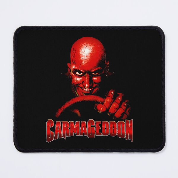 Item preview, Carmageddon Retro Race Game Fan Print With Text designed and sold by rafaeleos.