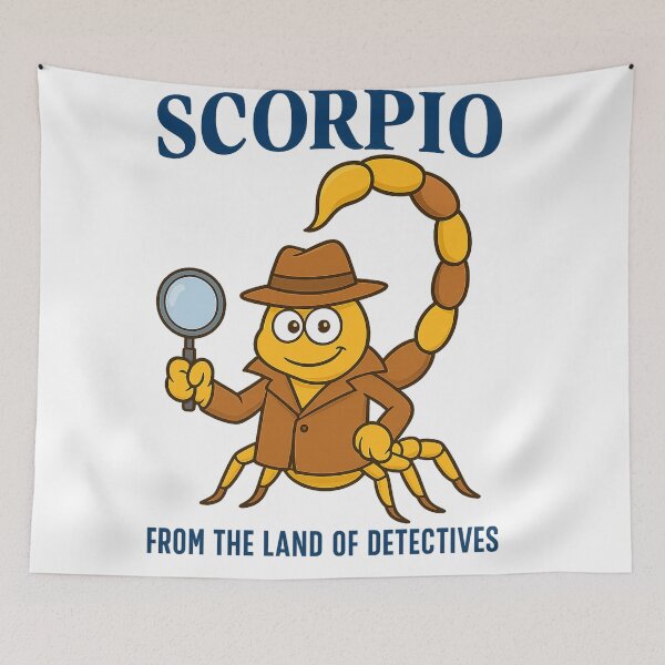 Item preview, Scorpio Astrology Zodiac Horoscope Stan Sign Detective land designed and sold by JamesDunican.