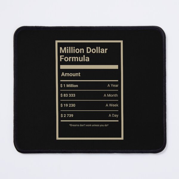 Item preview, Million Dollar Formula Motivational designed and sold by AVNGR-Design.