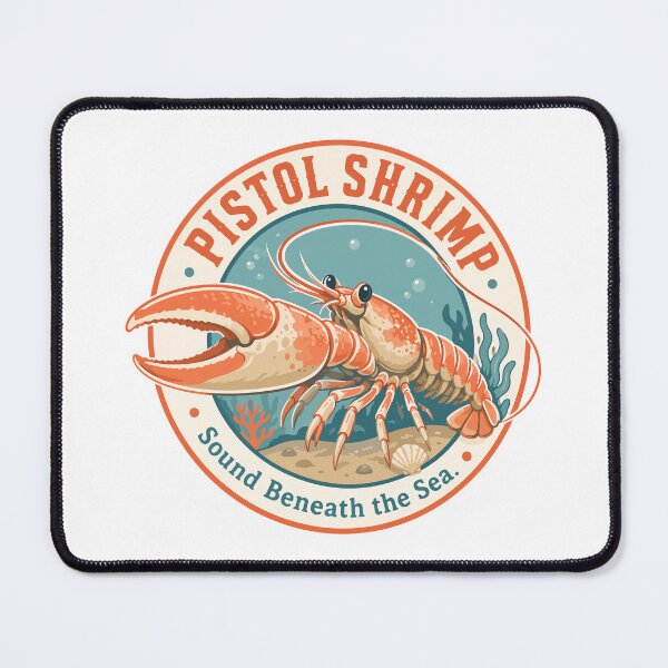 Item preview, Pistol Shrimp Underwater Vintage Emblem designed and sold by WildlifeInc.