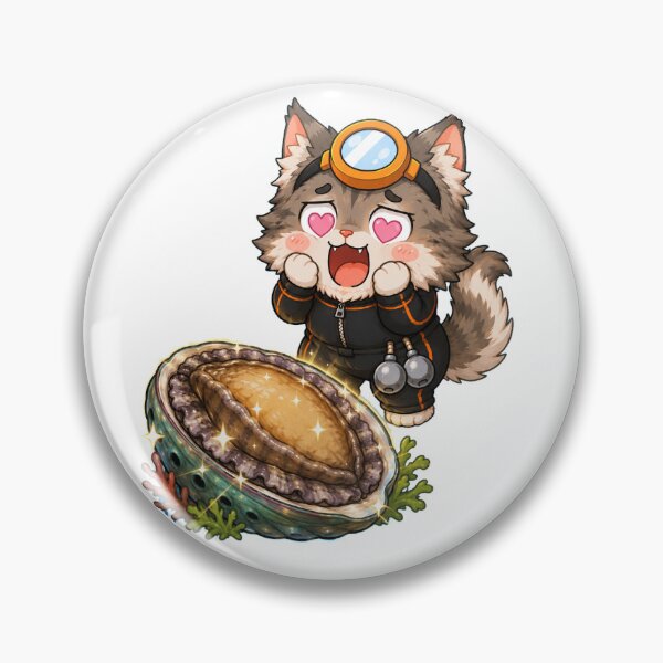 Item preview, KOREA HAENAM - Cute Chibi Maine Coon Cat Love Abalone Sticker designed and sold by KOREA-HAENAM.