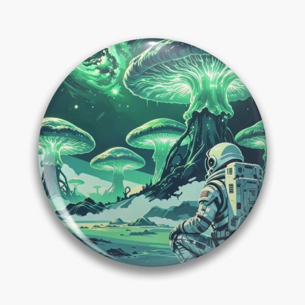 Item preview, Glowing Green Alien Realm designed and sold by TeyArtWork.