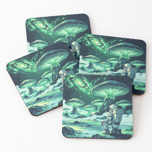 Item preview, Glowing Green Alien Realm designed and sold by TeyArtWork.