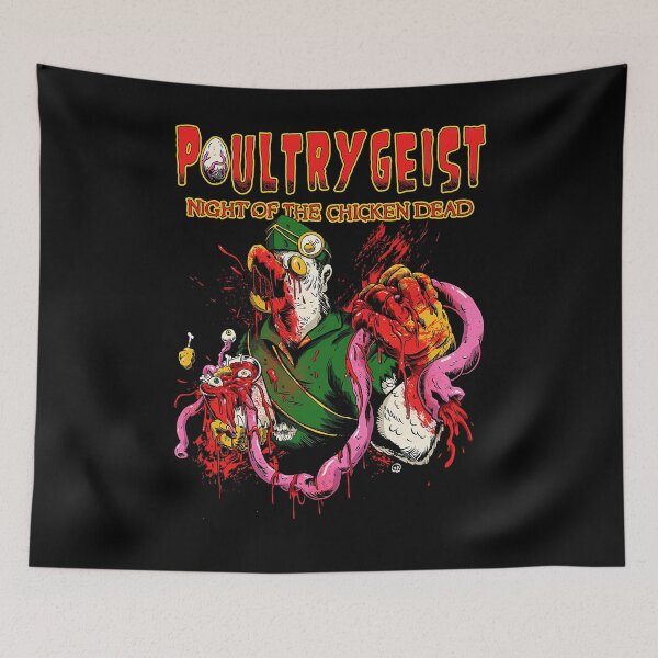 Item preview, Poultrygeist Night Of The Chicken Dead Horror Movie Birthday designed and sold by thecraftywitch.