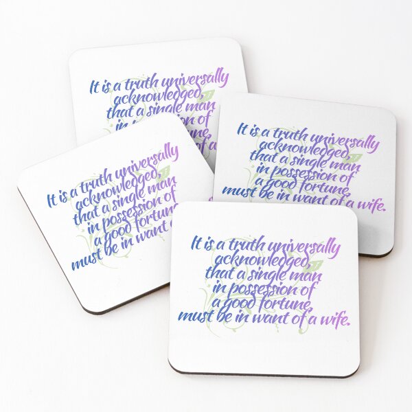 Item preview, It is a truth universally acknowledged... designed and sold by MarginaliaMagic.