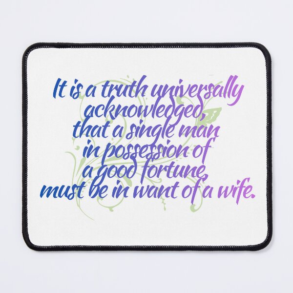 Item preview, It is a truth universally acknowledged... designed and sold by MarginaliaMagic.