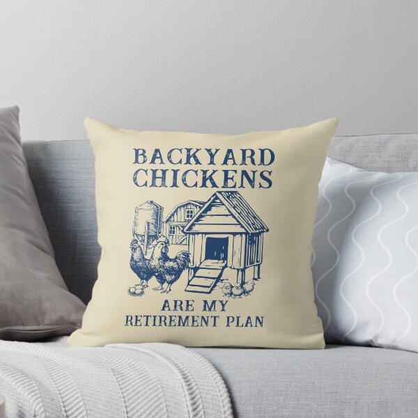 Item preview, Backyard Chickens Are My Retirement Plan | Vintage Chicken Coop Art designed and sold by Dmetalx Art Apparel.