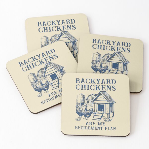Item preview, Backyard Chickens Are My Retirement Plan | Vintage Chicken Coop Art designed and sold by Dmetalx Art Apparel.