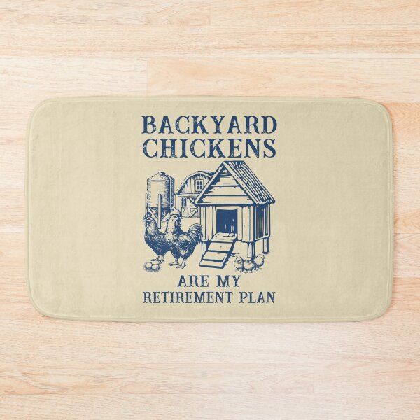 Item preview, Backyard Chickens Are My Retirement Plan | Vintage Chicken Coop Art designed and sold by Dmetalx Art Apparel.