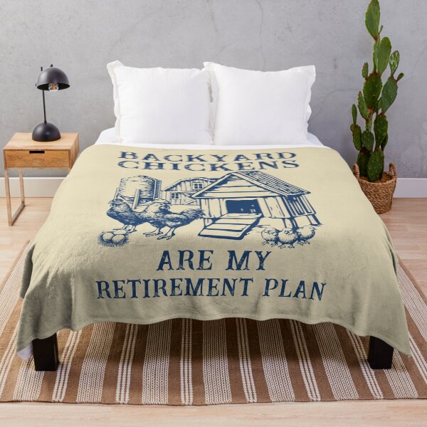 Item preview, Backyard Chickens Are My Retirement Plan | Vintage Chicken Coop Art designed and sold by Dmetalx Art Apparel.