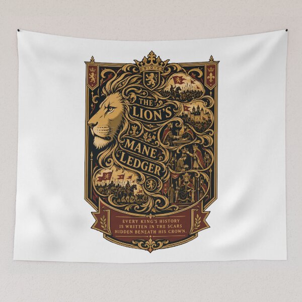 Item preview, Lion’s Mane Ledger Medieval Crown Chronicle designed and sold by WildlifeInc.