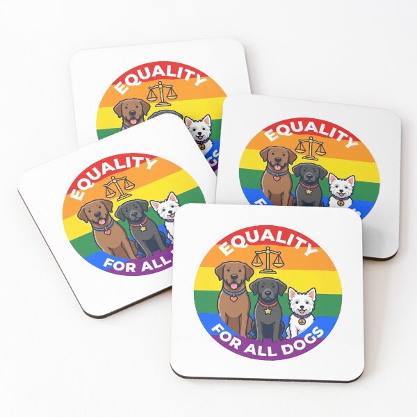 Item preview, Equality Dogs Rainbow Emblem designed and sold by AbanoubStore.