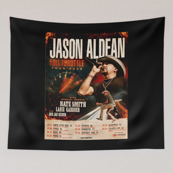 Item preview,  Jason Aldean Full Throttle Country Music Tour 2026 designed and sold by rafaeleos.