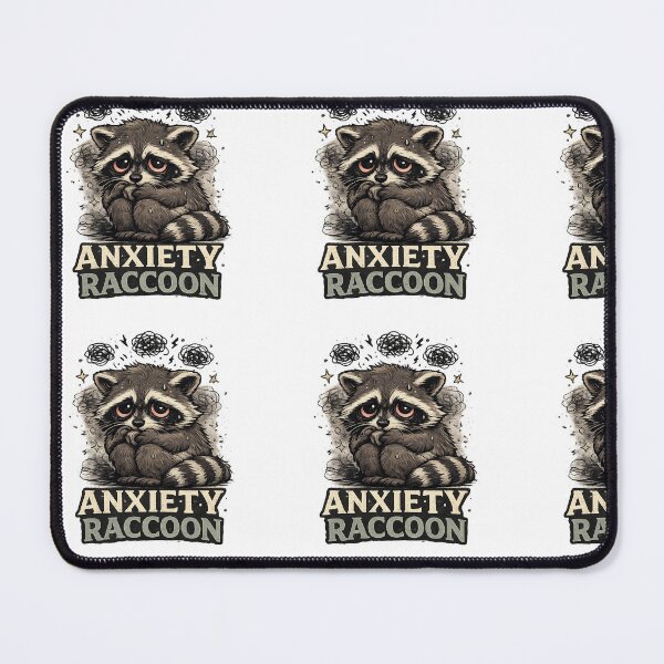Item preview, Overthinking Raccoon Funny Retro designed and sold by Jajahshop.