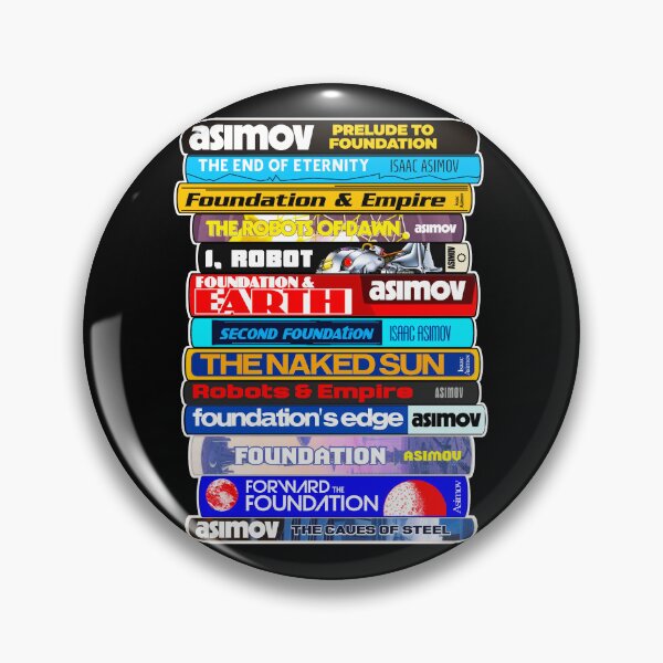 Item preview, Isaac Asimov Book Stack - Classic Reading Sci Fi Literature designed and sold by darklordpug.