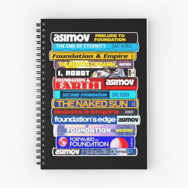Item preview, Isaac Asimov Book Stack - Classic Reading Sci Fi Literature designed and sold by darklordpug.