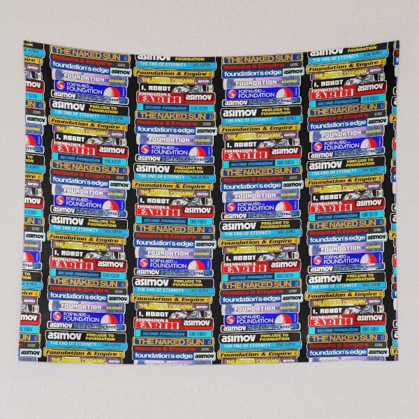Item preview, Isaac Asimov Book Stack - Classic Reading Sci Fi Literature designed and sold by darklordpug.