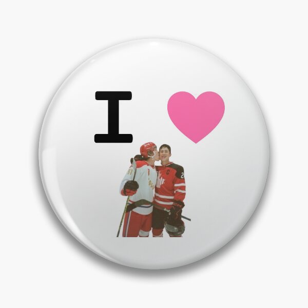 Item preview, I HEART HEATED RIVALRY sticker, magnet, for teh tv show heated rivalry! Trendy, Aesthetic, Cute, Girly, Gay, I love heated rivalry, pins, magnet, merch, fun, hudson williams! designed and sold by mycutepandashop.