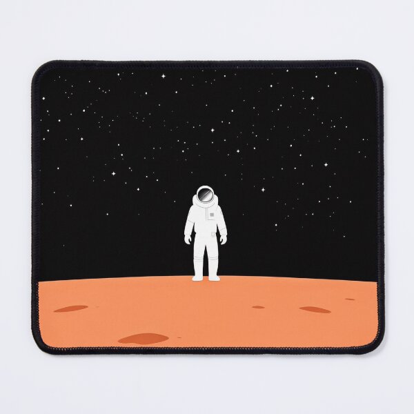 Item preview, Minimalist Astronaut on Mars | Cosmic Explorer with Starry Black Sky designed and sold by TeyArtWork.