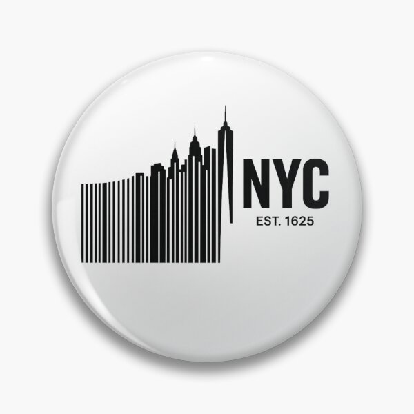 Item preview, Minimalist NYC Barcode Skyline Design designed and sold by The Abstract Vision.
