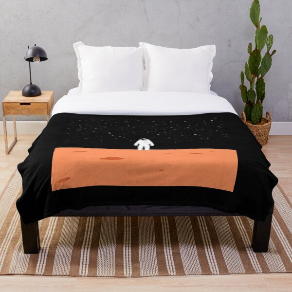 Item preview, Minimalist Astronaut on Mars | Cosmic Explorer with Starry Black Sky designed and sold by TeyArtWork.