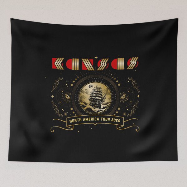 Item preview, Kansas Band Tour 2026 Vintage Rock Band Rock Fan designed and sold by rafaeleos.