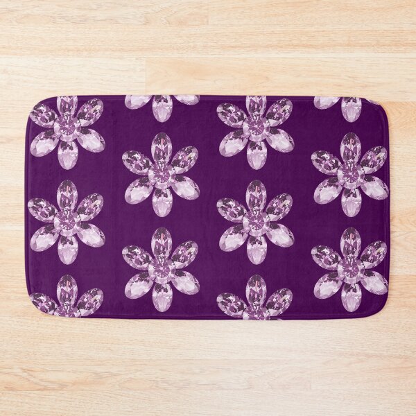 Item preview, Purple Violet Crystal Rose Sparkling Flower Sticker Art designed and sold by Rawafi Art Studio.