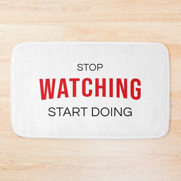 Item preview, Stop Watching Start Doing - Bold Motivational Action Typography Art designed and sold by AVNGR-Design.