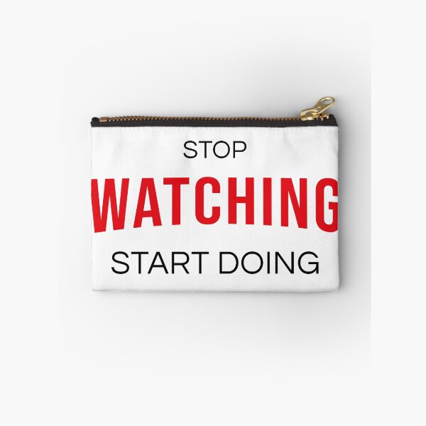 Item preview, Stop Watching Start Doing - Bold Motivational Action Typography Art designed and sold by AVNGR-Design.