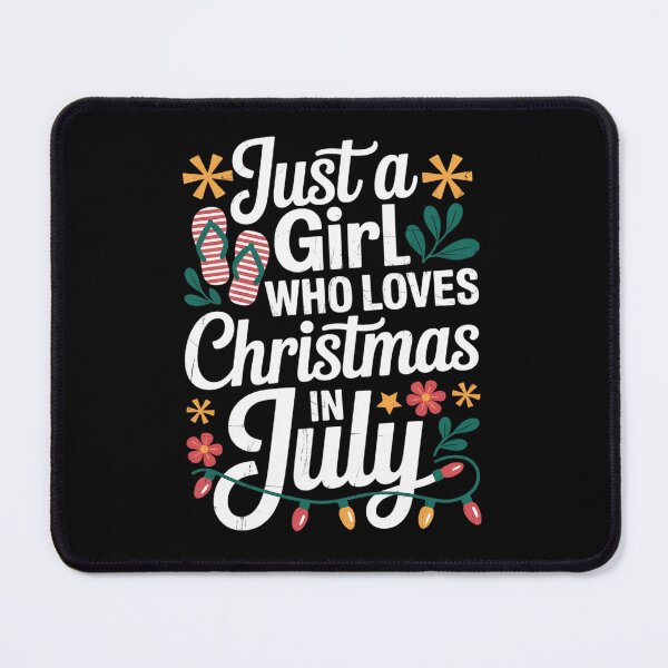 Item preview, Christmas in July Shirt Girls Funny Summer Beach Vacation designed and sold by BlassmausArt.
