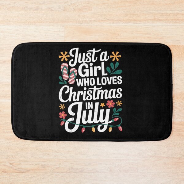 Item preview, Christmas in July Shirt Girls Funny Summer Beach Vacation designed and sold by BlassmausArt.