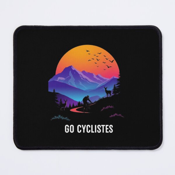 Item preview, Go Cyclistes Synthwave T-Shirt | Retro Modern Mountain Bike Graphic designed and sold by Tama-sirth.